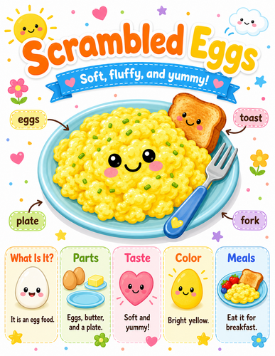 Scrambled Eggs I Preschool I Infographic