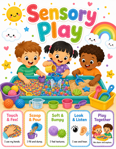 Sensory Play I Preschool I Infographic