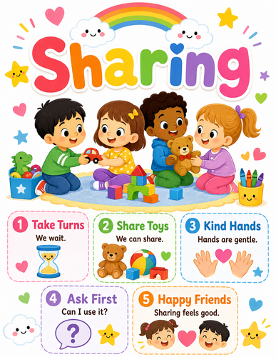 Sharing I Preschool I Infographic
