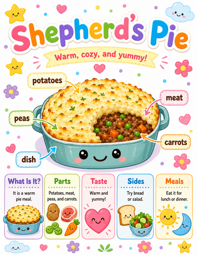 Shepherd's Pie I Preschool I Infographic