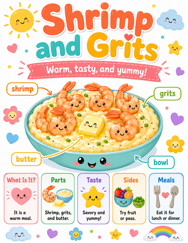 Shrimp and Grits I Preschool I Infographic