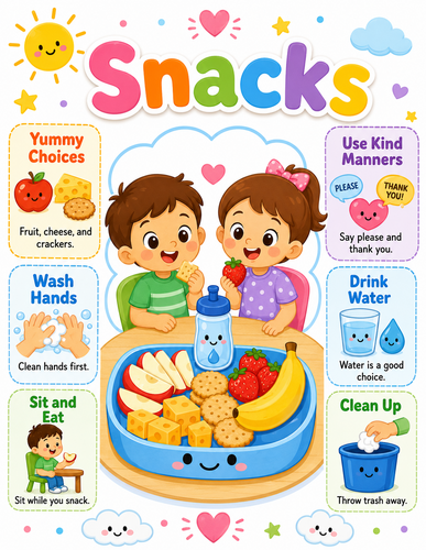 Snacks I Preschool I Infographic
