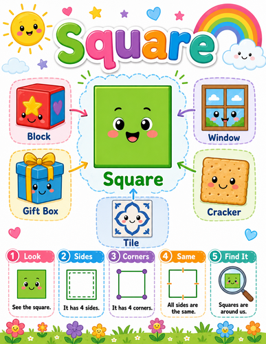 Square I Preschool I Infographic