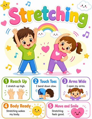 Stretching I Preschool I Infographic