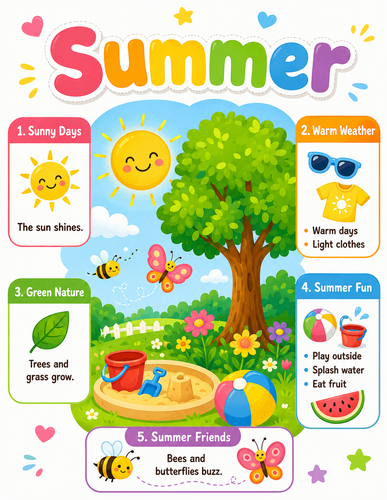 Summer I Preschool I Infographic