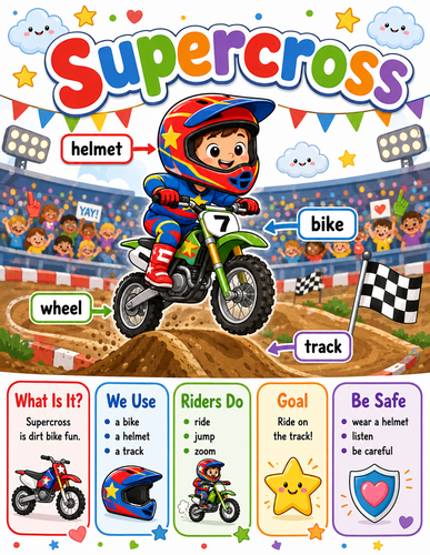 Supercross I Preschool I Infographic