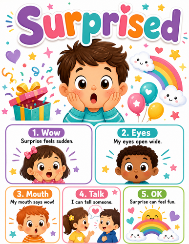 Surprised I Preschool I Infographic