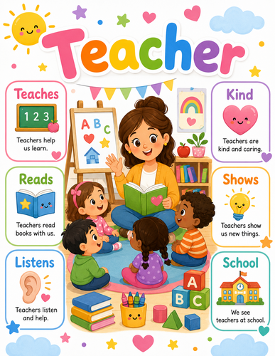 Teacher I Preschool I Infographic
