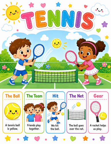Tennis I Preschool I Infographic