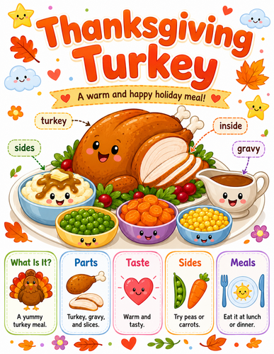 Thanksgiving Turkey I Preschool I Infographic