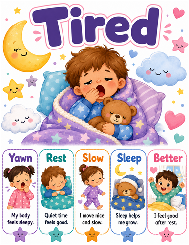 Tired I Preschool I Infographic
