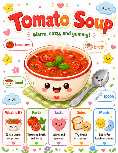 Tomato Soup I Preschool I Infographic