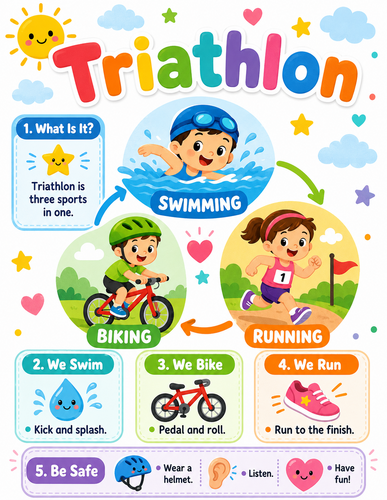 Triathlon I Preschool I Infographic