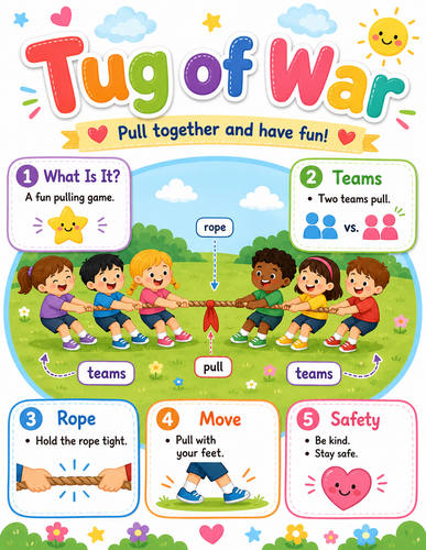 Tug of War I Preschool I Infographic