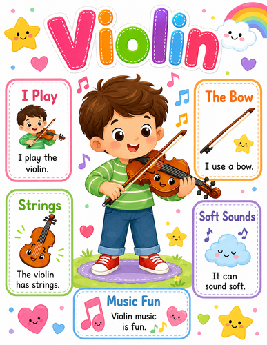 Violin I Preschool I Infographic