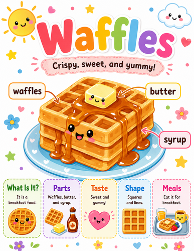 Waffles I Preschool I Infographic