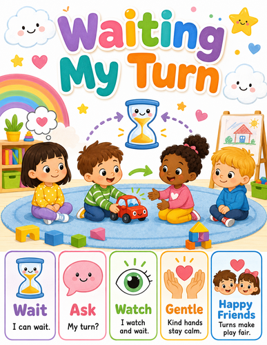 Waiting My Turn I Preschool I Infographic