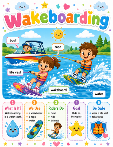 Wakeboarding I Preschool I Infographic