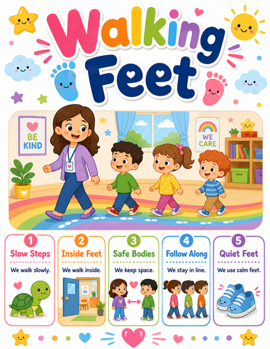 Walking Feet I Preschool I Infographic