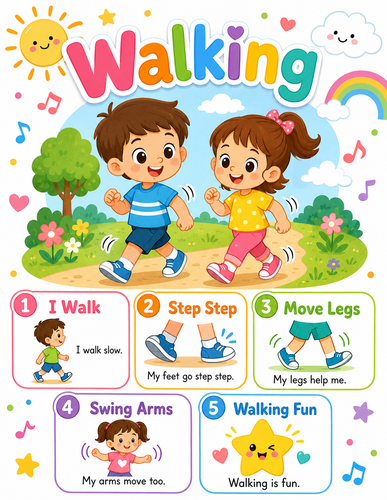 Walking I Preschool I Infographic