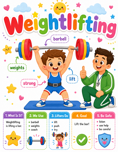 Weightlifting I Preschool I Infographic