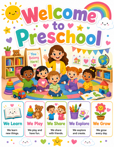 Welcome to Preschool I Preschool I Infographic