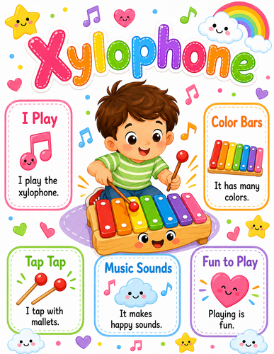 Xylophone I Preschool I Infographic