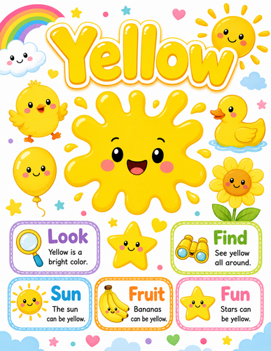 Yellow I Preschool I Infographic