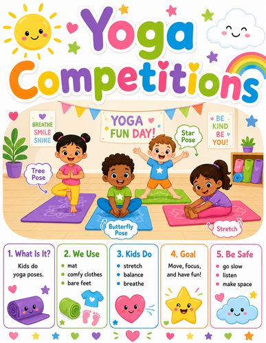 Yoga Competitions I Preschool I Infographic