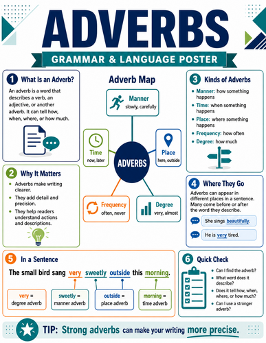 Adverbs I Infographic