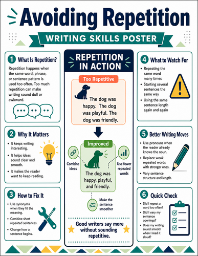 Avoiding Repetition I Infographic