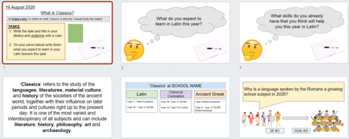 What is Classics? Introductory Latin lesson.