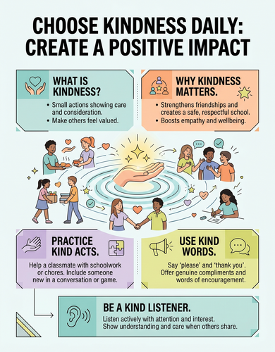 Choose Kindness Daily I Infographic