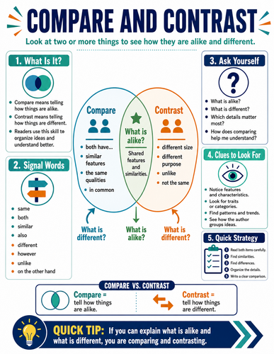 Compare and Contrast I Infographic