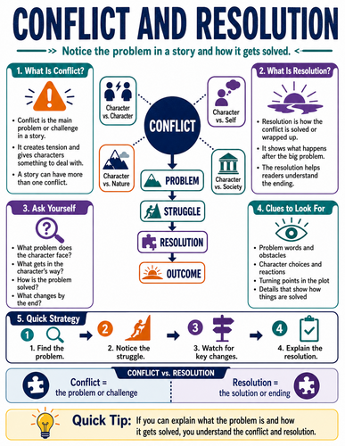 Conflict and Resolution I Infographic