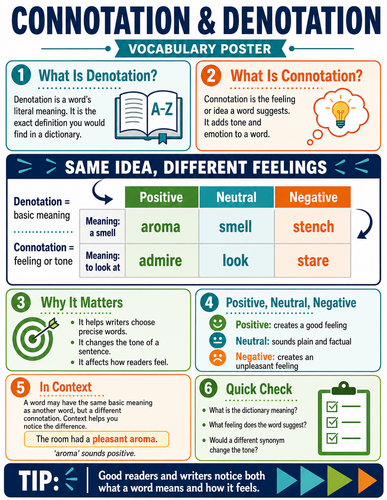 Connotation & Denotation I Infographic