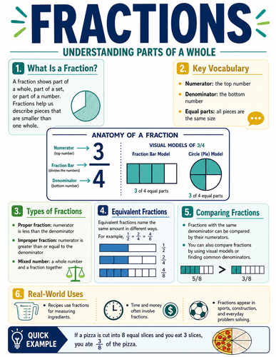 Fractions I Infographic