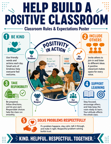 Help Build a Positive Classroom I Infographic