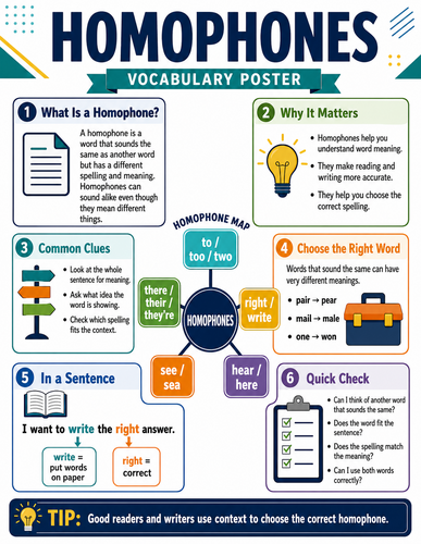 Homophones I Infographic