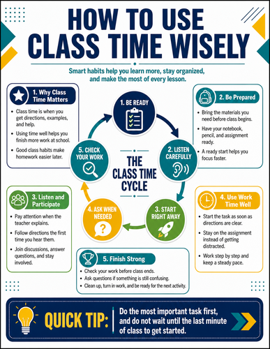 How to Use Class Time Wisely I Infographic