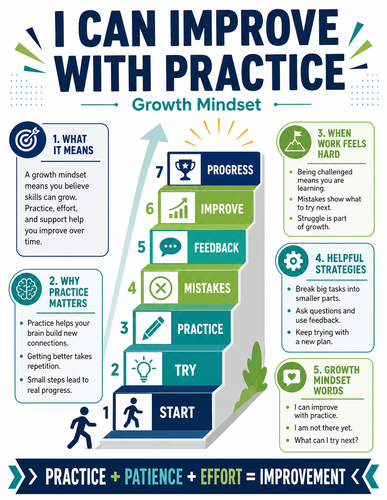 I Can Improve with Practice I Infographic