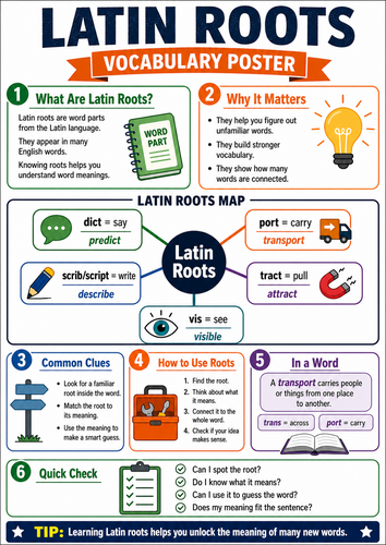 Latin Roots I Infographic