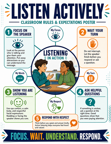Listen Actively I Infographic