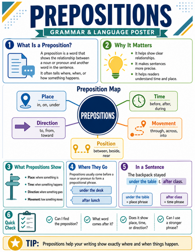 Prepositions I Infographic