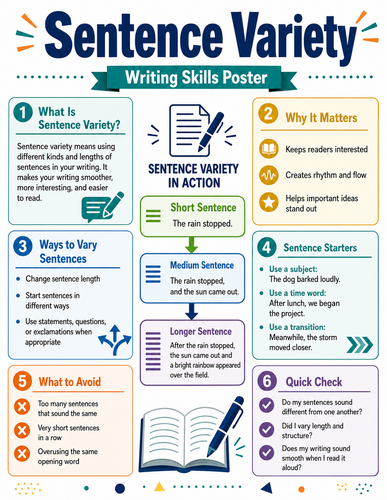 Sentence Variety I Infographic