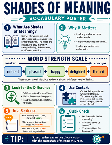 Shades of Meaning I Infographic