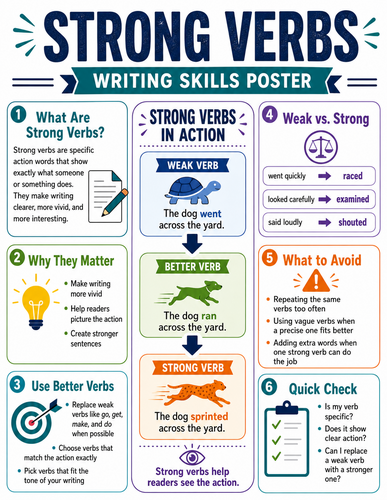 Strong Verbs I Infographic