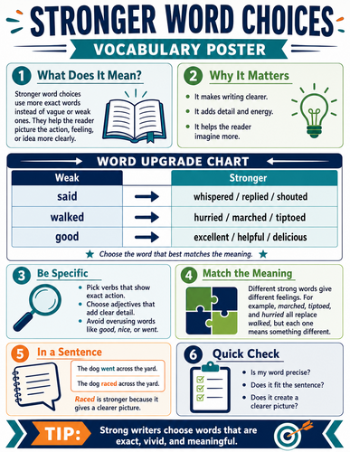 Stronger Word Choices I Infographic
