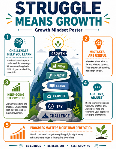 Struggle Means Growth I Infographic