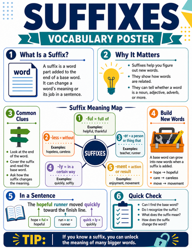 Suffixes I Infographic
